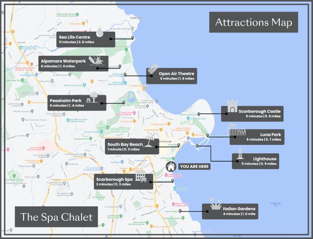 The Spa Chalet Scarborough Hot Tub, Pool, Gym, Beach Location Exteriér fotografie